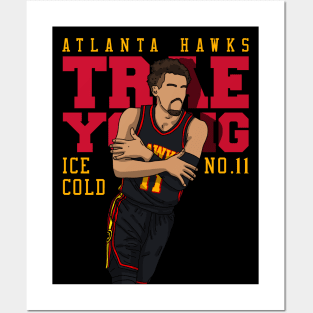 Trae Young Ice Cold Celebration Posters and Art